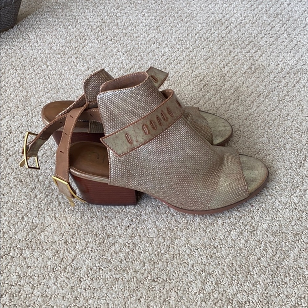 Nicole Talullah ankle strap open toe bootie